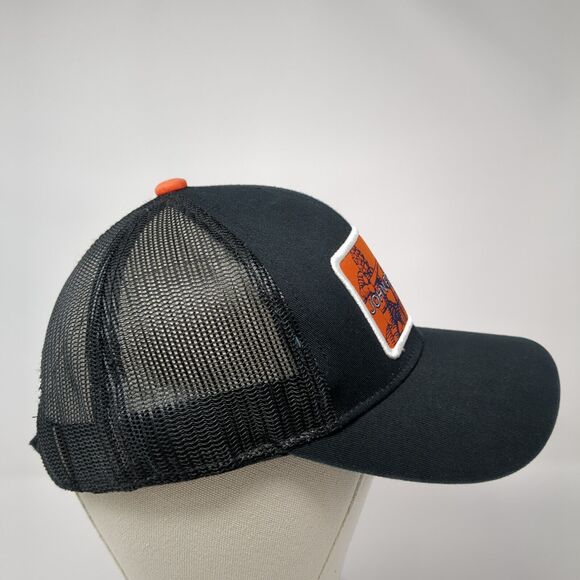 John Fearless Est. 1405 Strapback Trucker Hat Black OS Adjustable Mesh Back - Picture 4 of 7